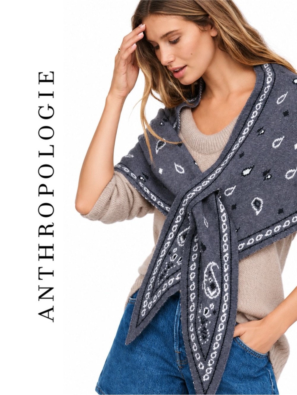 Anthropologie Bandana Scarf